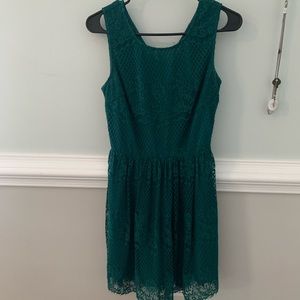 Forever 21 Green Lace Dress